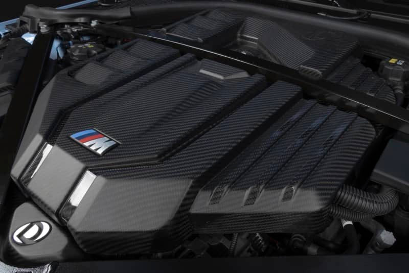 Kies-Motorsports Dinan Dinan 21-27 BMW M2/M3/M4 (G80/G82/G87) Matte Carbon Fiber Engine Cover w/Gloss Accents
