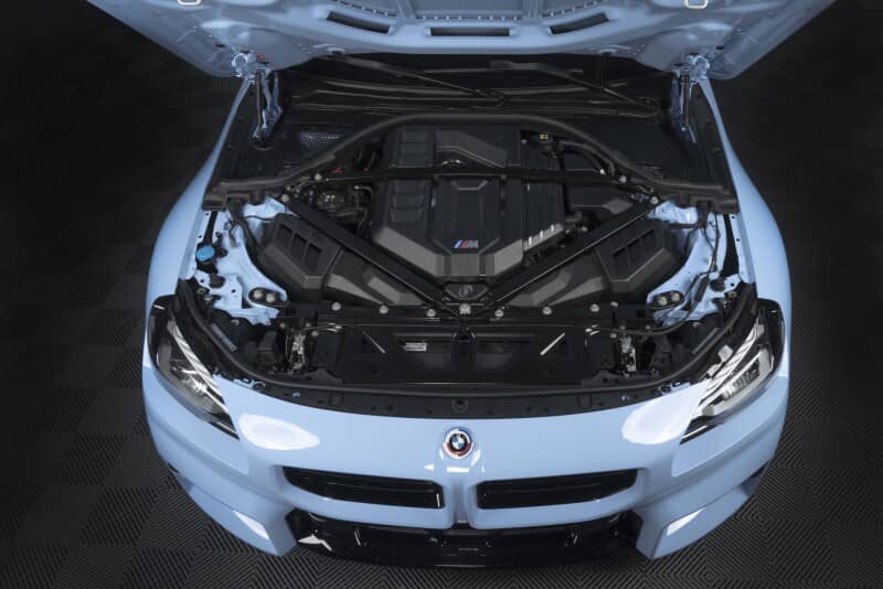 Kies-Motorsports Dinan Dinan 21-27 BMW M2/M3/M4 (G80/G82/G87) Matte Carbon Fiber Engine Cover w/Gloss Accents