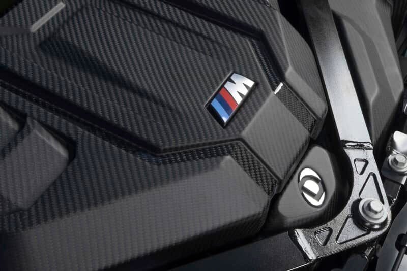 Kies-Motorsports Dinan Dinan 21-27 BMW M2/M3/M4 (G80/G82/G87) Matte Carbon Fiber Engine Cover w/Gloss Accents