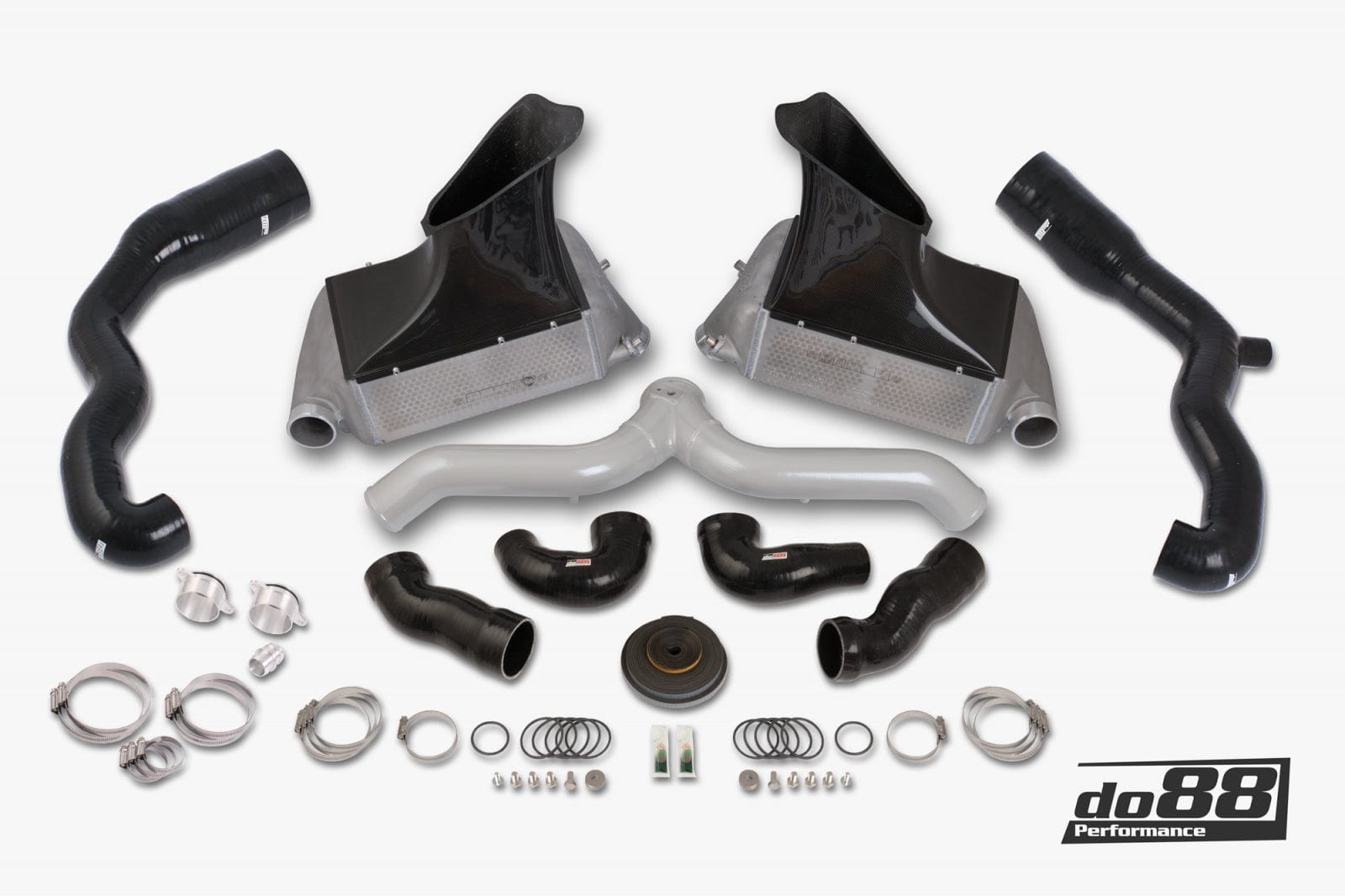 Kies-Motorsports Do88 Do88 BigPack Porsche 911 Turbo (997.1) Silver Pipe, with inlets Main image