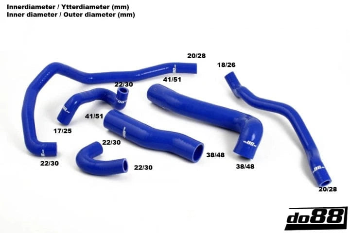 Kies-Motorsports do88 do88 BMW M3 E46 Coolant Hoses Blue Main image