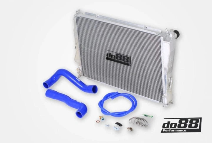 Kies-Motorsports do88 do88 BMW M3 E46 Radiator Aluminum, Blue hose