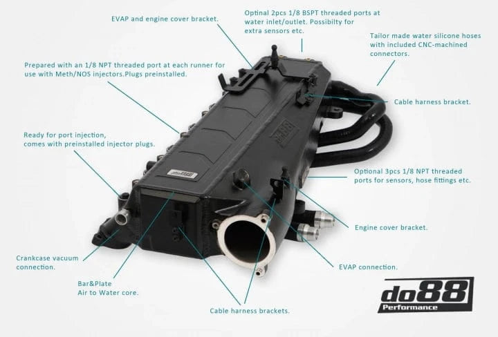 Kies-Motorsports do88 do88 Charge Cooler Manifold, BMW G-Serie (B58) / Toyota GR Supra A90
