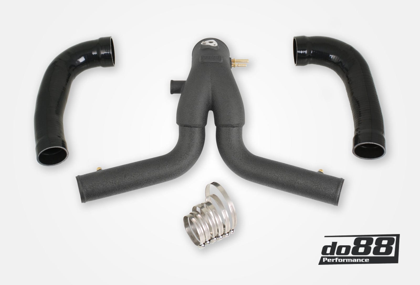 Kies-Motorsports Do88 Do88 Porsche 911 Turbo (991.2) 2015- Y-Pipe, Black for do88 IC Main image