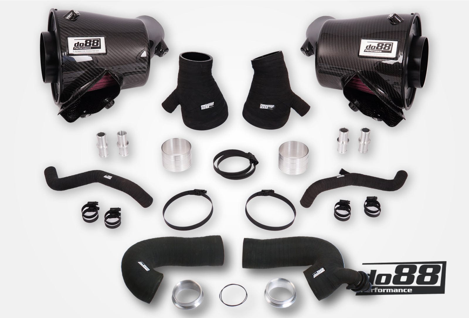 Kies-Motorsports Do88 Do88Porsche 911 Turbo (992) Induction system, 66mm outl, with Turbo inlet hoses