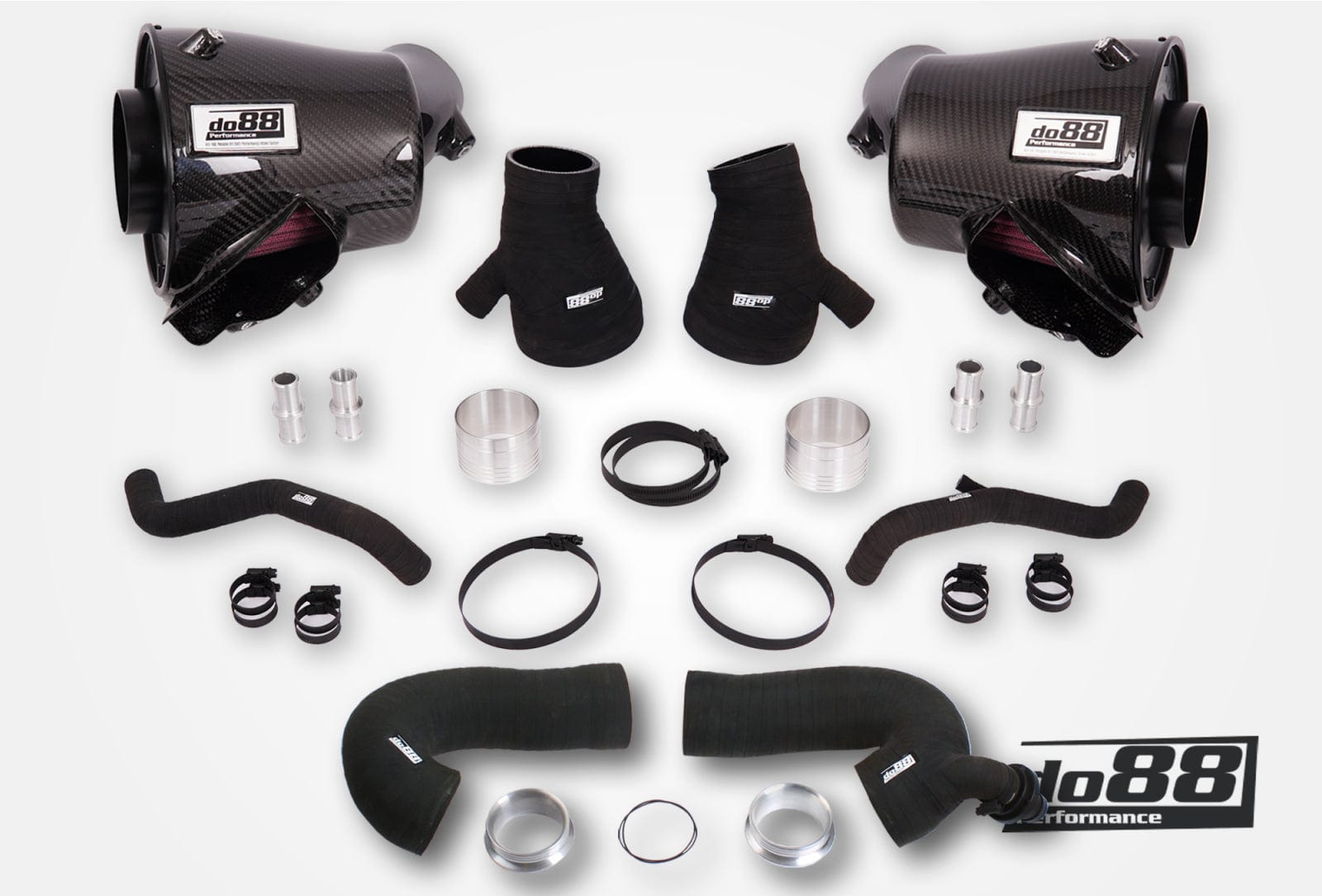 Kies-Motorsports Do88 Do88Porsche 911 Turbo (992) Induction system, 66mm outl, with Turbo inlet hoses Main image