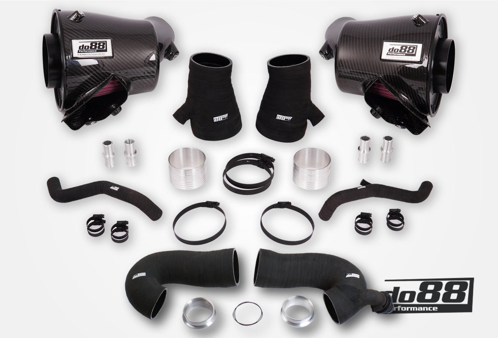 Kies-Motorsports Do88 Do88 Porsche 911 Turbo (992) Induction system, 80mm outlet, with Turbo inlet hoses Main image