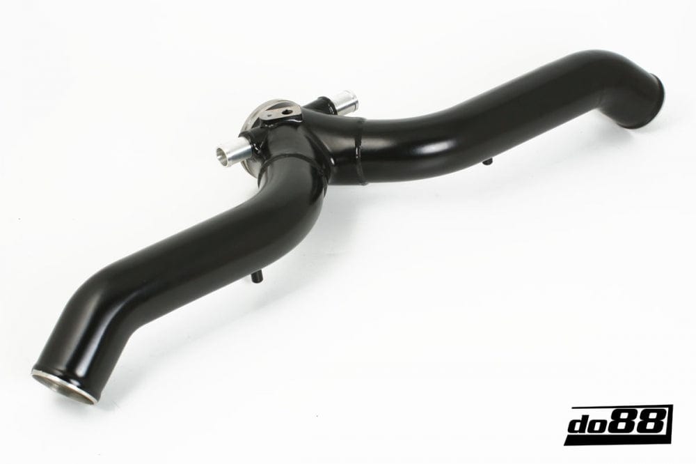 Kies-Motorsports Do88 Do88 Porsche 997.2 Turbo 2010- Y-Pipe, Black for OEM IC Main image