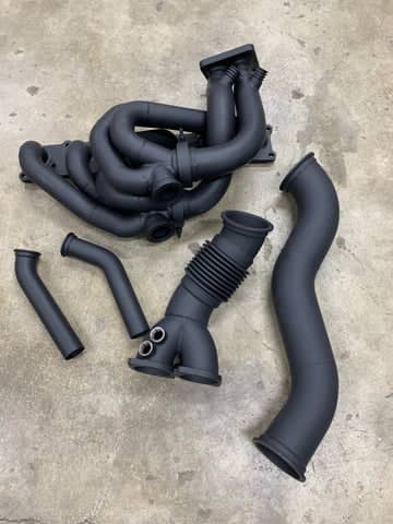 Kies-Motorsports DOCRace BMW 335i N54 Top Mount Turbo Hot Parts Kit Ceramic Coated