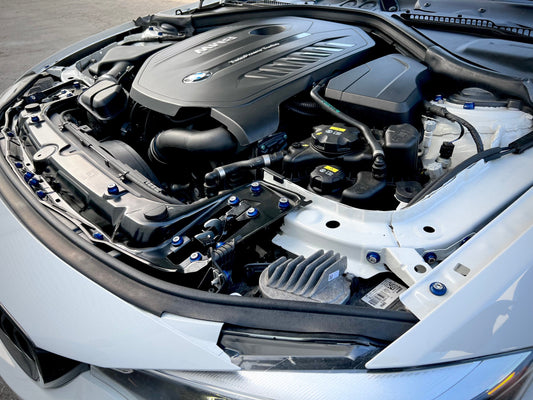 Kies-Motorsports Downstar Inc. BMW F3x 2012-2018 Billet Dress Up Hardware Kit (3 Series/4 Series)