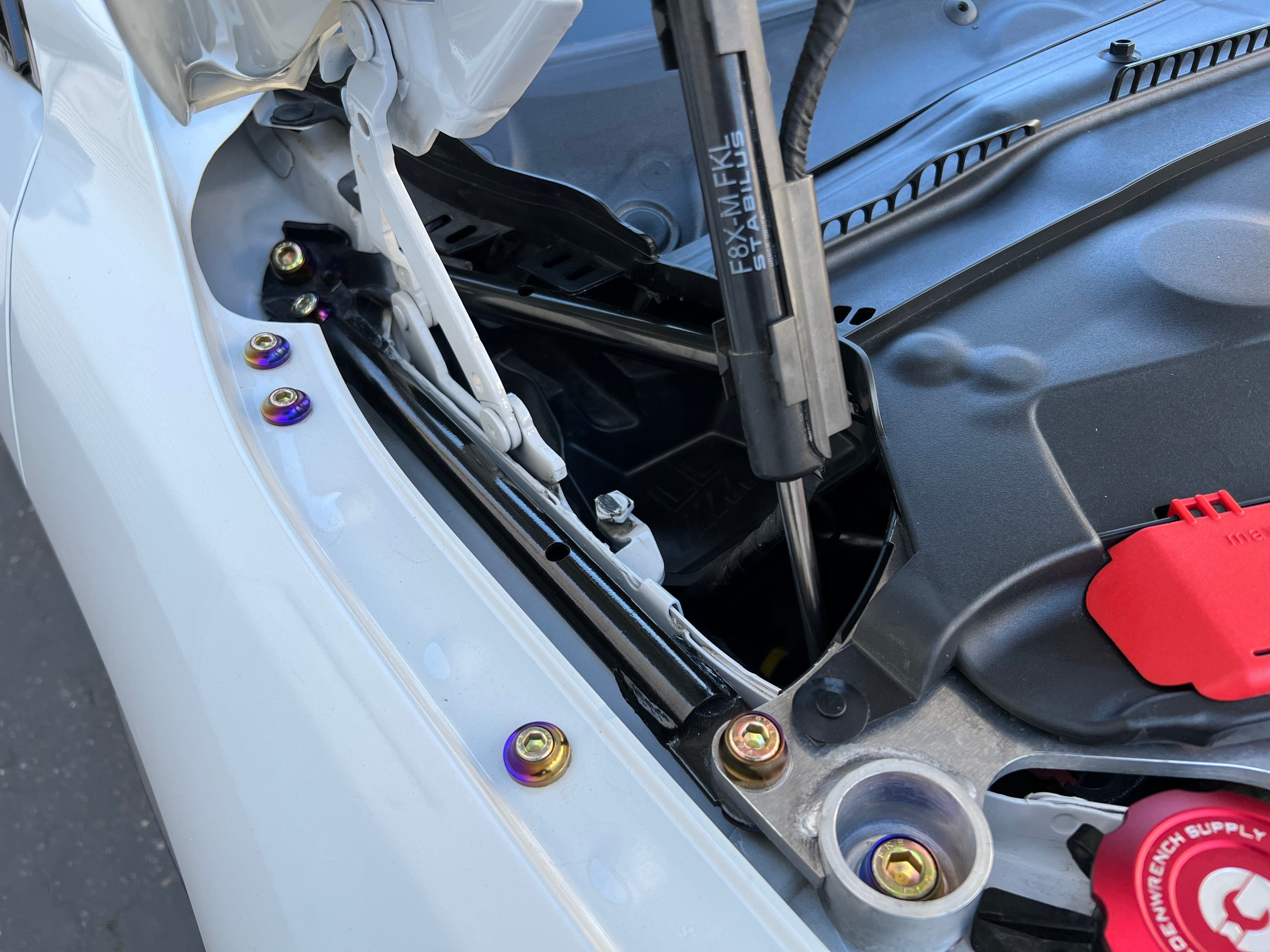 Kies-Motorsports Downstar Inc. BMW F8x Aluminum Strut Brace Billet Dress Up Hardware Kit (M2C/M3/M4)