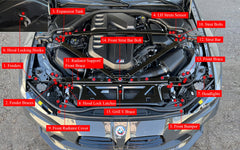 Kies-Motorsports Downstar inc. BMW G8x 2020+ Deluxe Billet Dress Up Hardware Kit (M3/M4)
