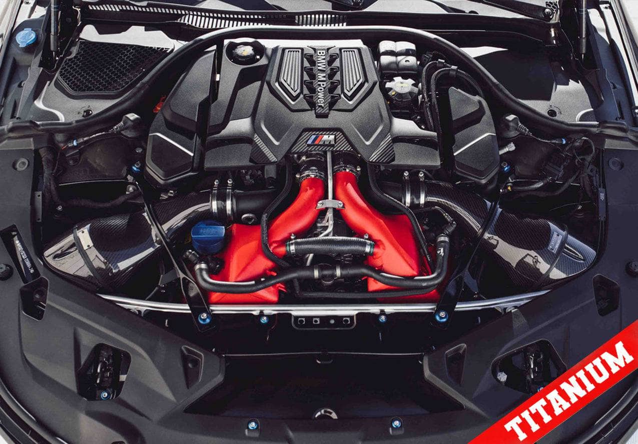 Kies-Motorsports Downstar inc. Titanium BMW 2018+ M5/M8 Dress Up Hardware Kit (F90/F91/F92/F93) Main image