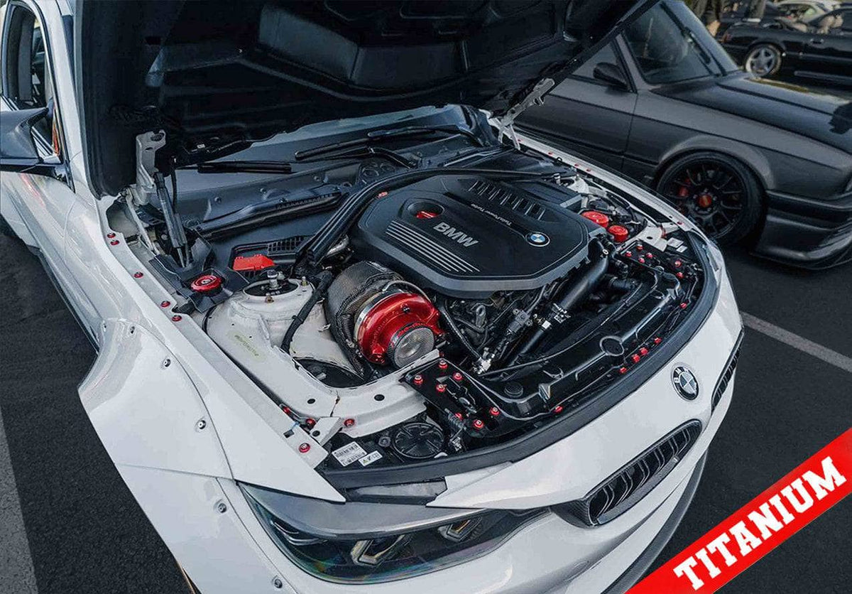 Kies-Motorsports Downstar Inc. Titanium BMW F3x 2012-2018 Billet Dress Up Hardware Kit Main image