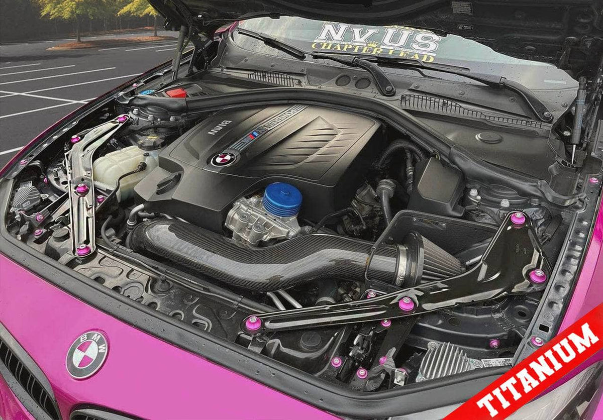 Kies-Motorsports Downstar inc. Titanium BMW F87 2015-2017 M2 Billet Dress Up Hardware Kit (N55) Main image