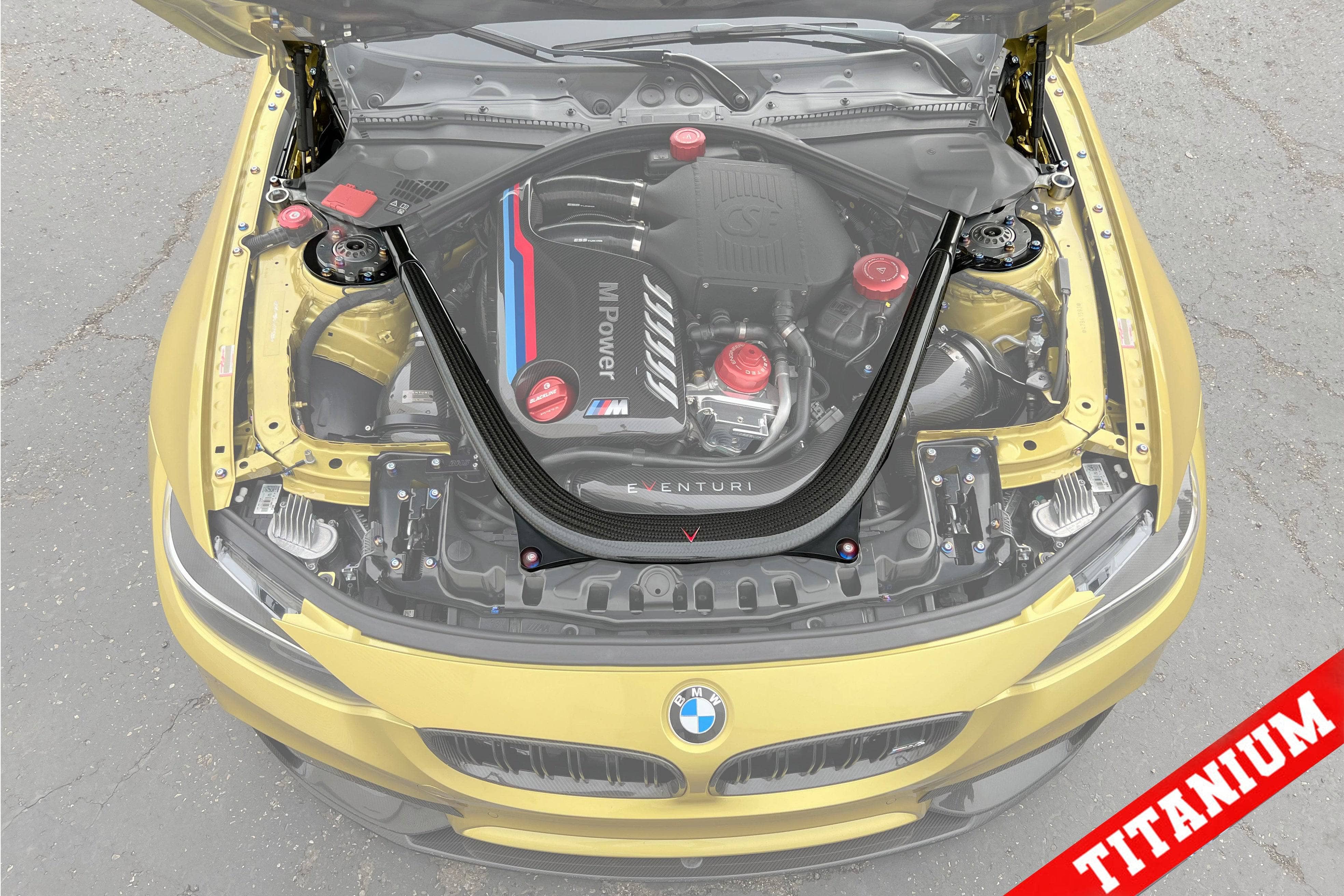 Kies-Motorsports Downstar Inc. Titanium BMW F8x Aluminum Strut Brace Dress Up Hardware Kit (F80/F81/F82/F83/F87) Main image