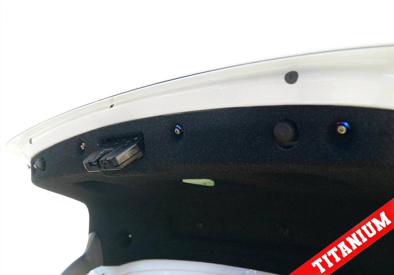 Kies-Motorsports Downstar Inc. Titanium BMW Trunk Liner Billet Dress Up Hardware Kit Main image