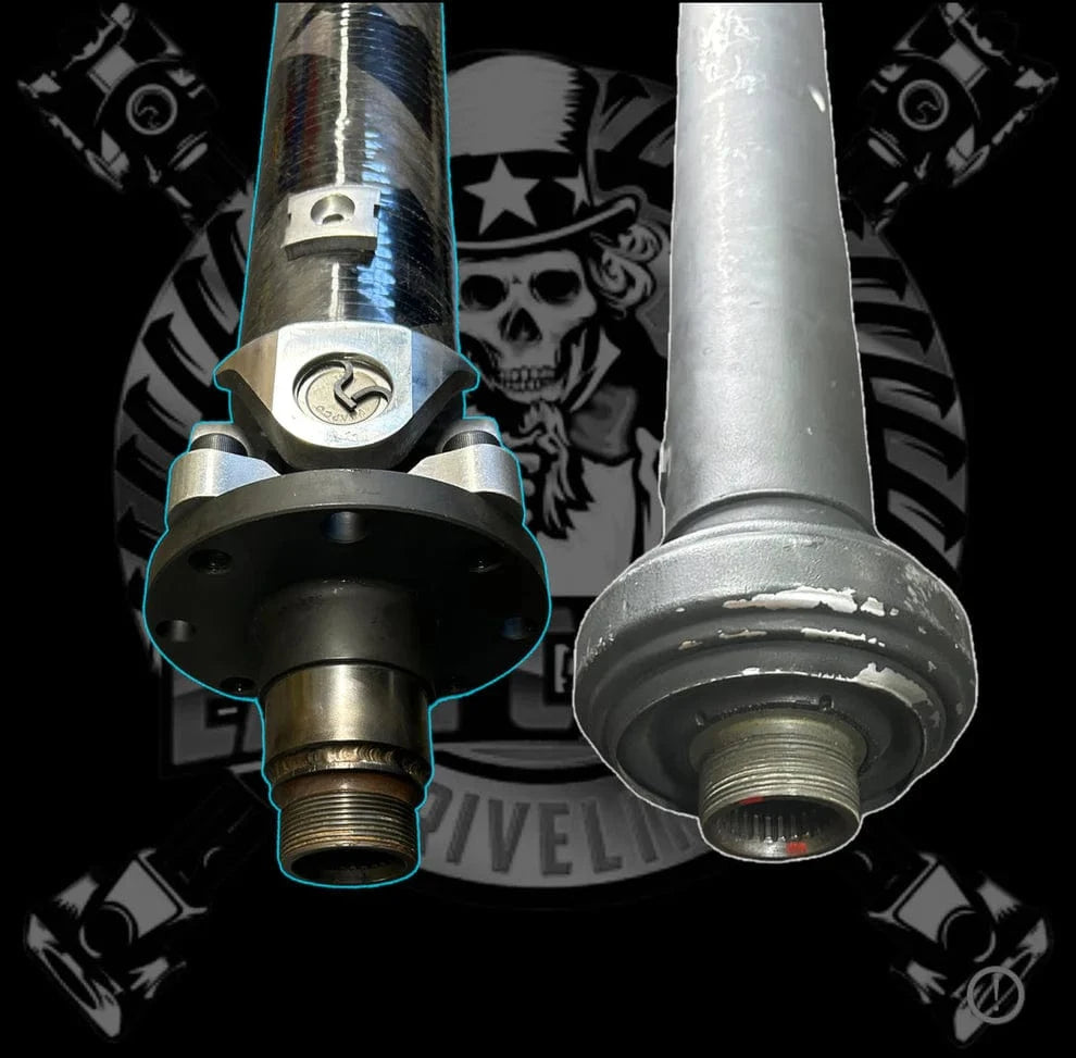 Kies-Motorsports East Coast Driveline 2014-2020 M4 F82 F83 S55 3.0L Convertible, Coupe, CS Coupe, GTS Coupe Custom 1 Piece Carbon Fiber or Aluminum Driveshaft- 26118090631