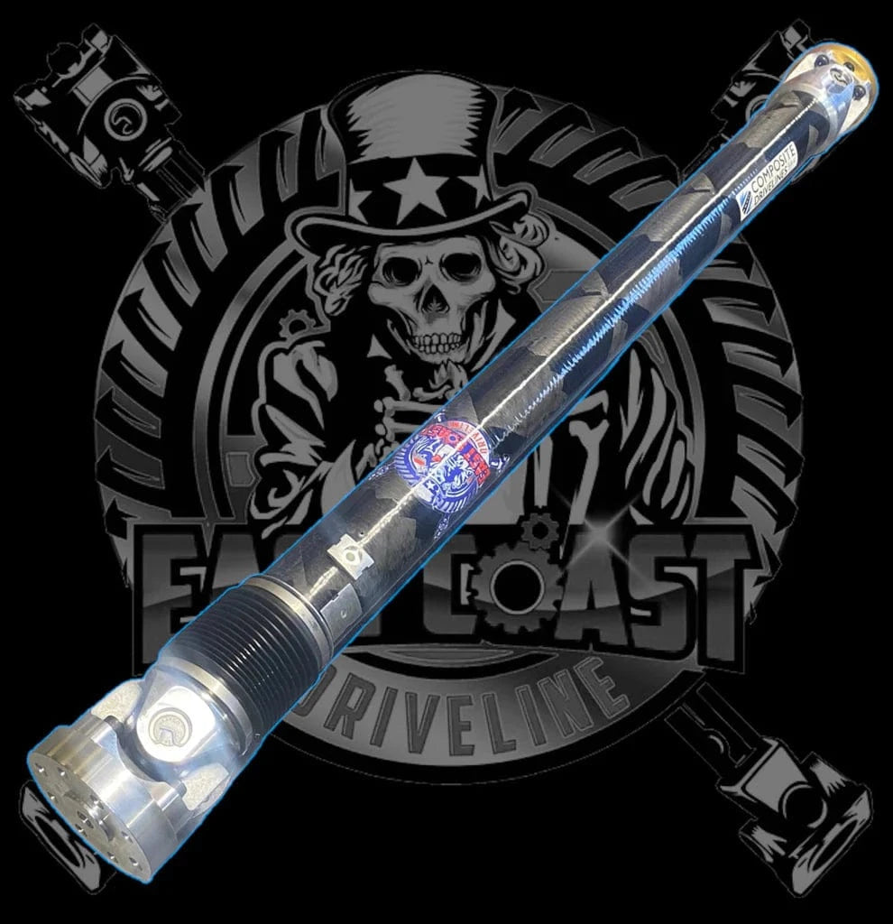 Kies-Motorsports East Coast Driveline 2015-1019 BMW F85 X5M F86 X6M 4.4L HD 1 Piece Driveshaft with Billet Aluminum Adapters front and rear. Made with Spicer 1350 Series Solid U-Joints. BMW 26-10-7-850-370
