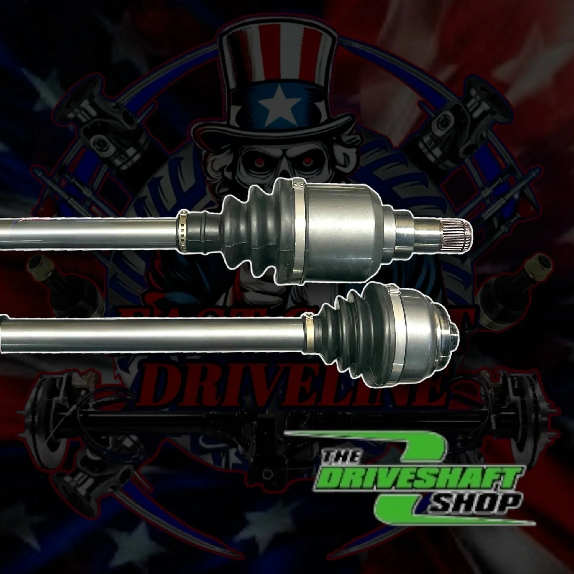 Kies-Motorsports East Coast Driveline 2020-2025 BMW M3 /M4 xDrive AWD G80 G81 G82 G83 HD 1 Piece Carbon Fiber or Aluminum Driveshaft with HD DSS CV Axle Kit. BMW OEM 26-10-7-908-448, 26107908448, 26-10-9-501-826, 26109501826