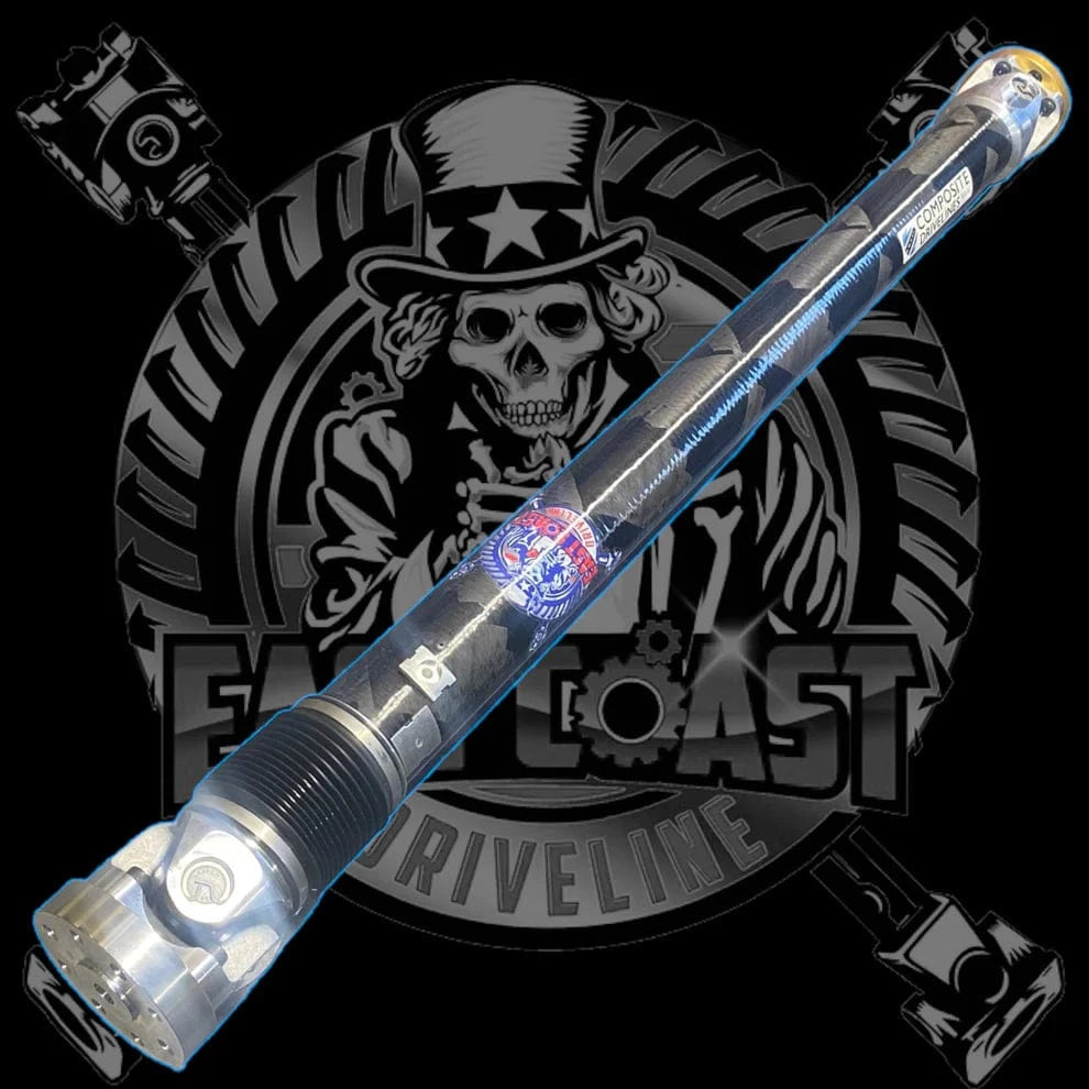 Kies-Motorsports East Coast Driveline BMW E36 Custom Length 3” Carbon Fiber Slip Shaft (3.25”OD) with Toyota Supra MK4 93-98 Manual 6 Speed Transmission , and BMW E36 Rear Differential 6 Bolt CV Conversion Billet Alumium Flanges with Required Conversion Plate Adapters