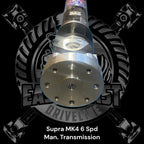 Kies-Motorsports East Coast Driveline BMW E36 Custom Length 3” Carbon Fiber Slip Shaft (3.25”OD) with Toyota Supra MK4 93-98 Manual 6 Speed Transmission , and BMW E36 Rear Differential 6 Bolt CV Conversion Billet Alumium Flanges with Required Conversion Plate Adapters