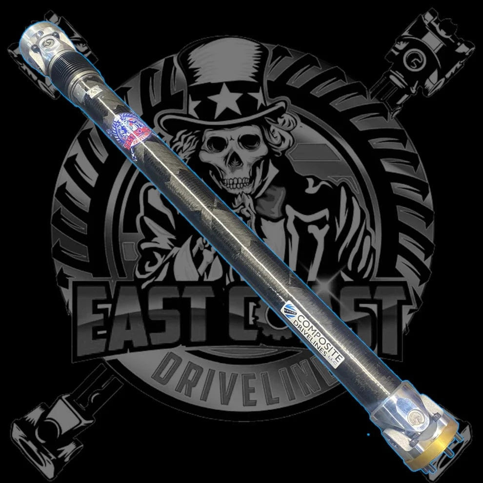 Kies-Motorsports East Coast Driveline BMW E36 Custom Length 3” Carbon Fiber Slip Shaft (3.25”OD) with Toyota Supra MK4 93-98 Manual 6 Speed Transmission , and BMW E36 Rear Differential 6 Bolt CV Conversion Billet Alumium Flanges with Required Conversion Plate Adapters