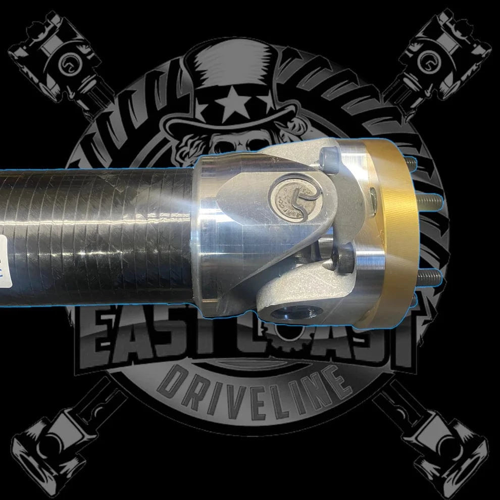 Kies-Motorsports East Coast Driveline BMW E36 Custom Length 3” Carbon Fiber Slip Shaft (3.25”OD) with Toyota Supra MK4 93-98 Manual 6 Speed Transmission , and BMW E36 Rear Differential 6 Bolt CV Conversion Billet Alumium Flanges with Required Conversion Plate Adapters