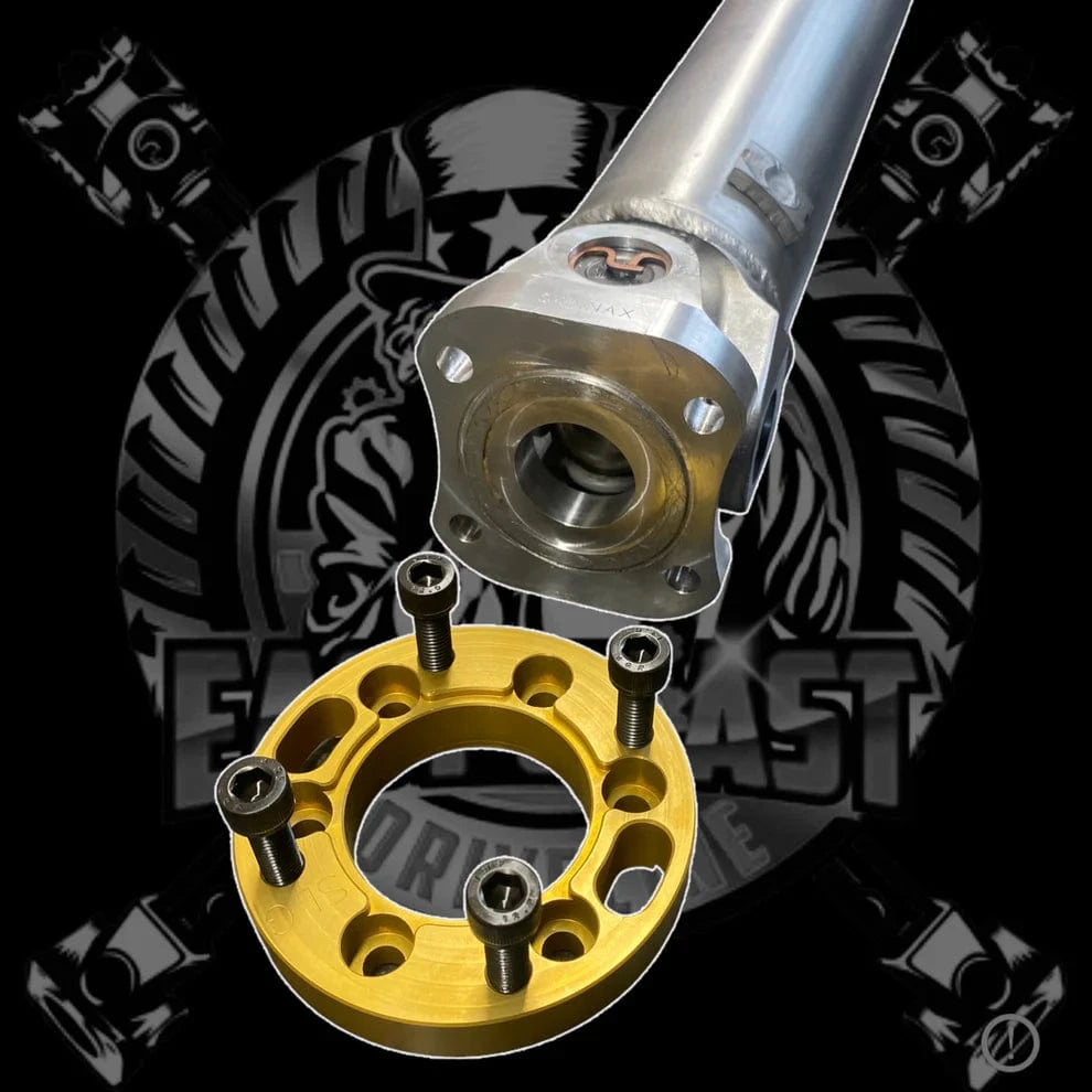 Kies-Motorsports East Coast Driveline BMW M3 E30 / E36 / E46 Front E36, E46, E39, E9X Rear Custom Aluminum or Carbon Fiber HD Driveshaft (automatic and manual)