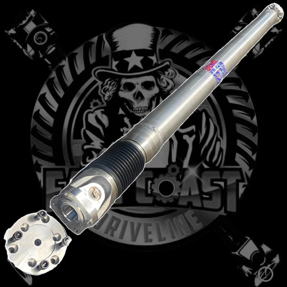 Kies-Motorsports East Coast Driveline BMW M3 E30 / E36 / E46 Front E36, E46, E39, E9X Rear Custom Aluminum or Carbon Fiber HD Driveshaft (automatic and manual) Main image