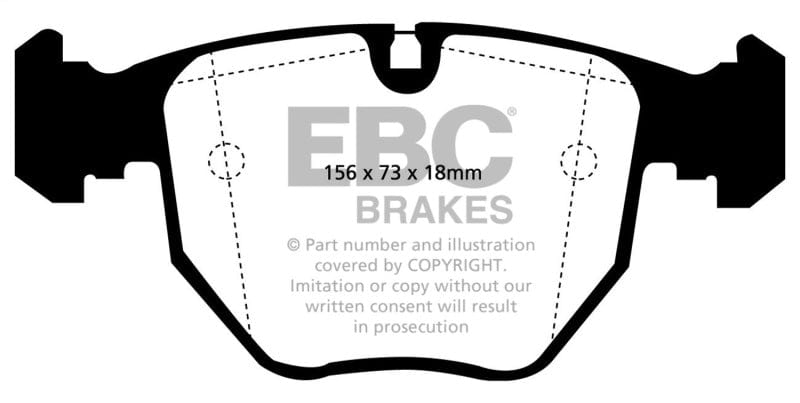Kies-Motorsports EBC EBC 00-04 BMW M5 5.0 (E39) Bluestuff Front Brake Pads