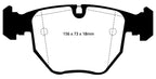 Kies-Motorsports EBC EBC 00-04 BMW M5 5.0 (E39) Yellowstuff Front Brake Pads