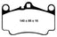Kies-Motorsports EBC EBC 03-05 Porsche 911 (996) (Cast Iron Rotor only) 3.6 Carrera 4S Yellowstuff Front Brake Pads