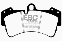 Kies-Motorsports EBC EBC 03-07 Porsche Cayenne 4.5 (350mm Rotors) Redstuff Front Brake Pads