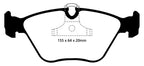 Kies-Motorsports EBC EBC 04-06 BMW X3 2.5 (E83) Redstuff Front Brake Pads