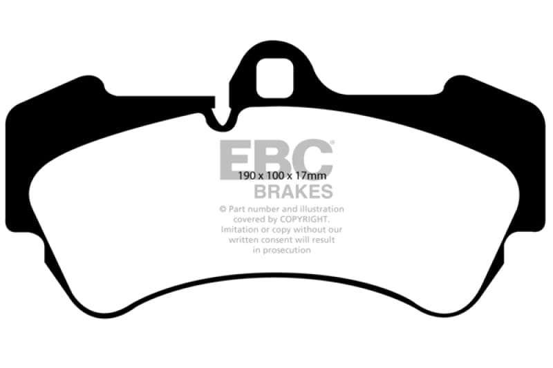 EBC 04-07 Porsche Cayenne 3.2 Redstuff Front Brake Pads Secondary image