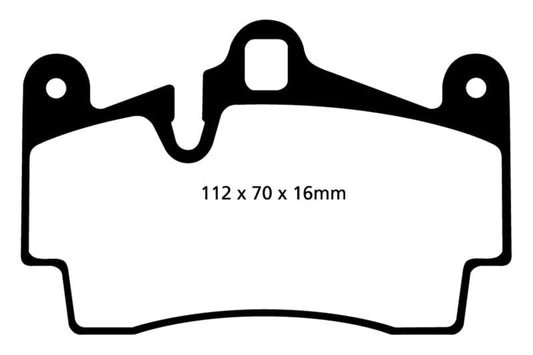 Kies-Motorsports EBC EBC 04-07 Porsche Cayenne 3.2 Redstuff Rear Brake Pads
