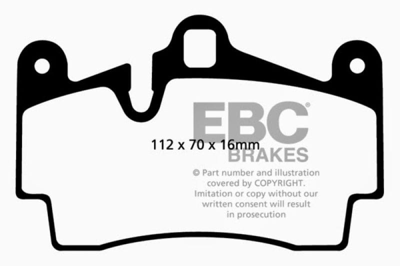 Kies-Motorsports EBC EBC 04-07 Porsche Cayenne 3.2 Redstuff Rear Brake Pads