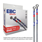 Kies-Motorsports EBC EBC 04-08 Porsche Boxster 2.7L (w/Cast Iron Rotor) Stainless Steel Brake Line Kit