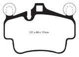 Kies-Motorsports EBC EBC 07-08 Porsche 911 (997) (Cast Iron Rotor only) 3.6 Carrera 2 Bluestuff Front Brake Pads