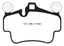 Kies-Motorsports EBC EBC 07-08 Porsche 911 (997) (Cast Iron Rotor only) 3.6 Carrera 2 Redstuff Front Brake Pads