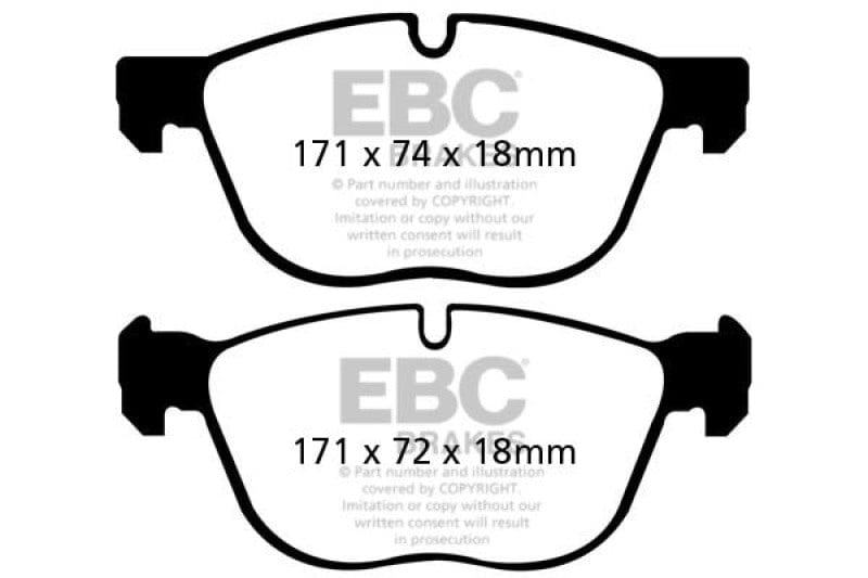 EBC 07-10 BMW X5 3.0 Redstuff Front Brake Pads Secondary image