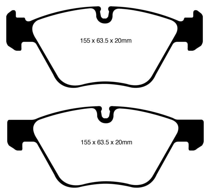 Kies-Motorsports EBC EBC 08-10 BMW 128 3.0 Greenstuff Front Brake Pads