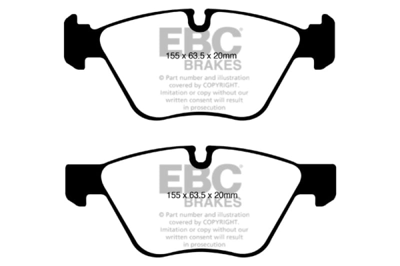 Kies-Motorsports EBC EBC 08-10 BMW 128 3.0 Redstuff Front Brake Pads Main image