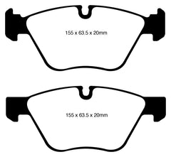 Kies-Motorsports EBC EBC 08-10 BMW 128 3.0 Yellowstuff Front Brake Pads