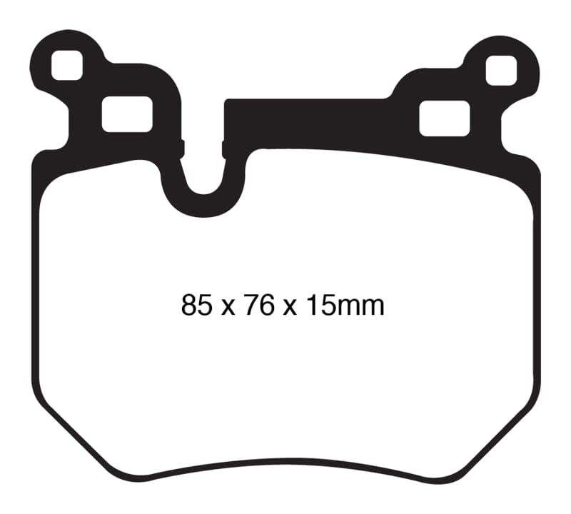 Kies-Motorsports EBC EBC 08-10 BMW 135 3.0 Twin Turbo Redstuff Rear Brake Pads Main image