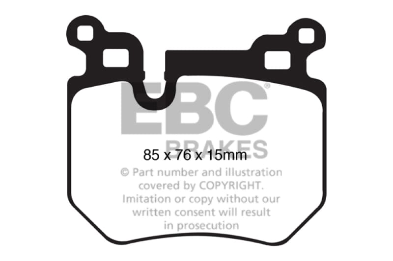 EBC 08-10 BMW 135 3.0 Twin Turbo Redstuff Rear Brake Pads Secondary image