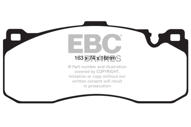 Kies-Motorsports EBC EBC 08-10 BMW 135 3.0 Twin Turbo Yellowstuff Front Brake Pads Main image