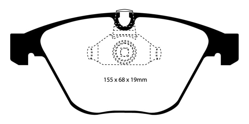 Kies-Motorsports EBC EBC 08-10 BMW M3 4.0 (E90) Bluestuff Front Brake Pads Main image