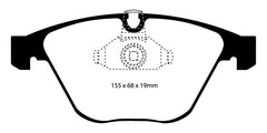 Kies-Motorsports EBC EBC 08-10 BMW M3 4.0 (E90) Bluestuff Front Brake Pads